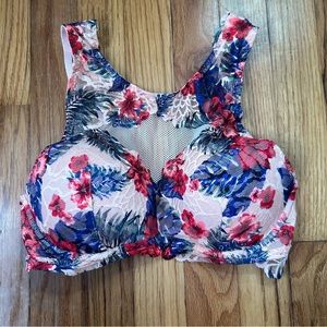 Victoria Secret Pink Lace Bralette Bra Push Up Padded Size Small